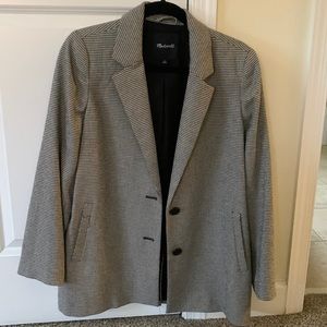 Madewell size medium never worn black and white blazer
